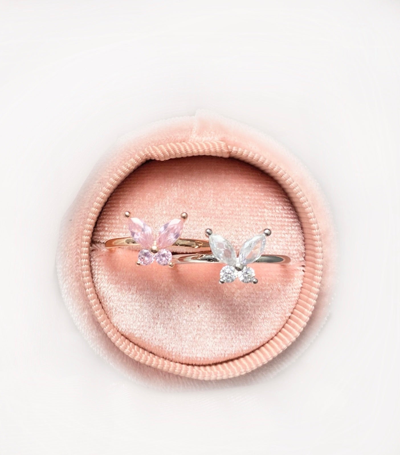 Dainty Butterfly Rings