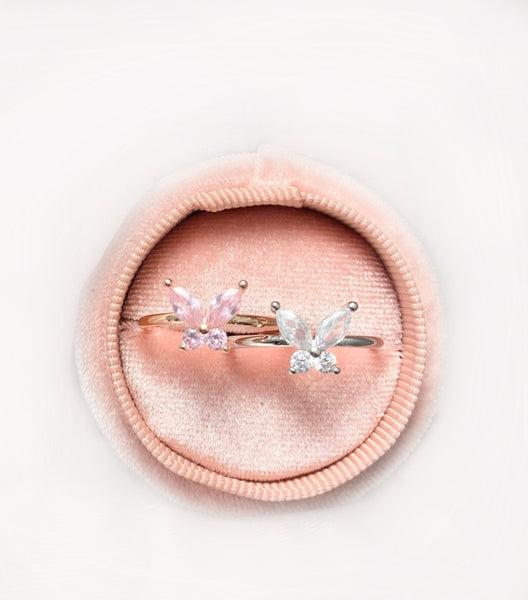 Dainty Butterfly Rings