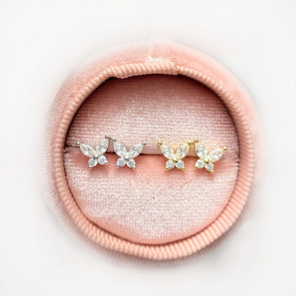 Dainty Butterfly Studs